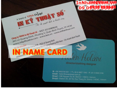 In nhanh name card, in nhanh một mặt hai mặt, in offset giá rẻ, 84, Minh Thien, congtyinan.com, 22/10/2015 13:12:50