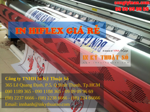 In bạt hiflex quảng cáo khổ lớn tại Công ty TNHH In Kỹ Thuật Số - Digital Printing
